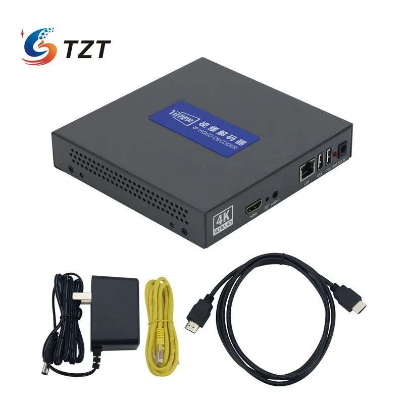 TZT X3 Monitor Video Decoder Network 4K HD Video Splitter Support 1024-Channel Input and 36 Split-screen Display