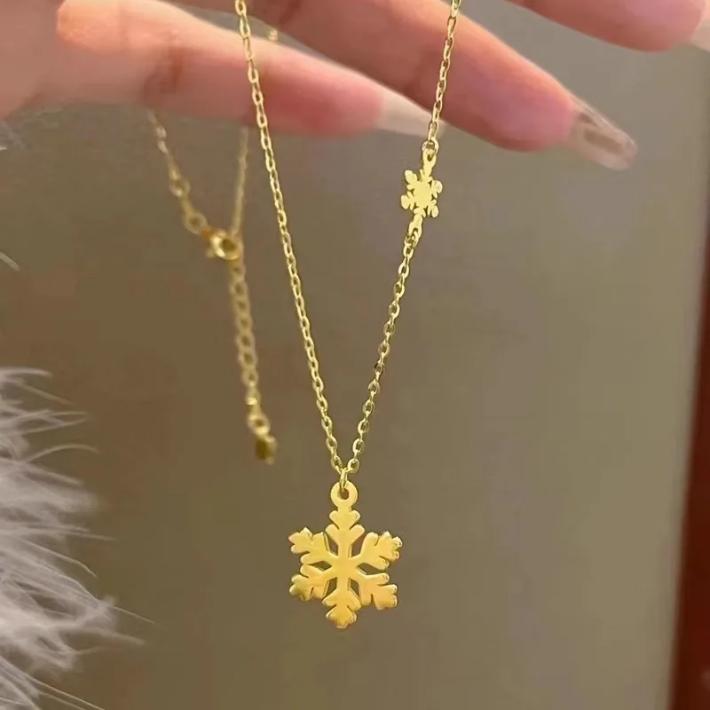 18K Gold Snowflake … - image