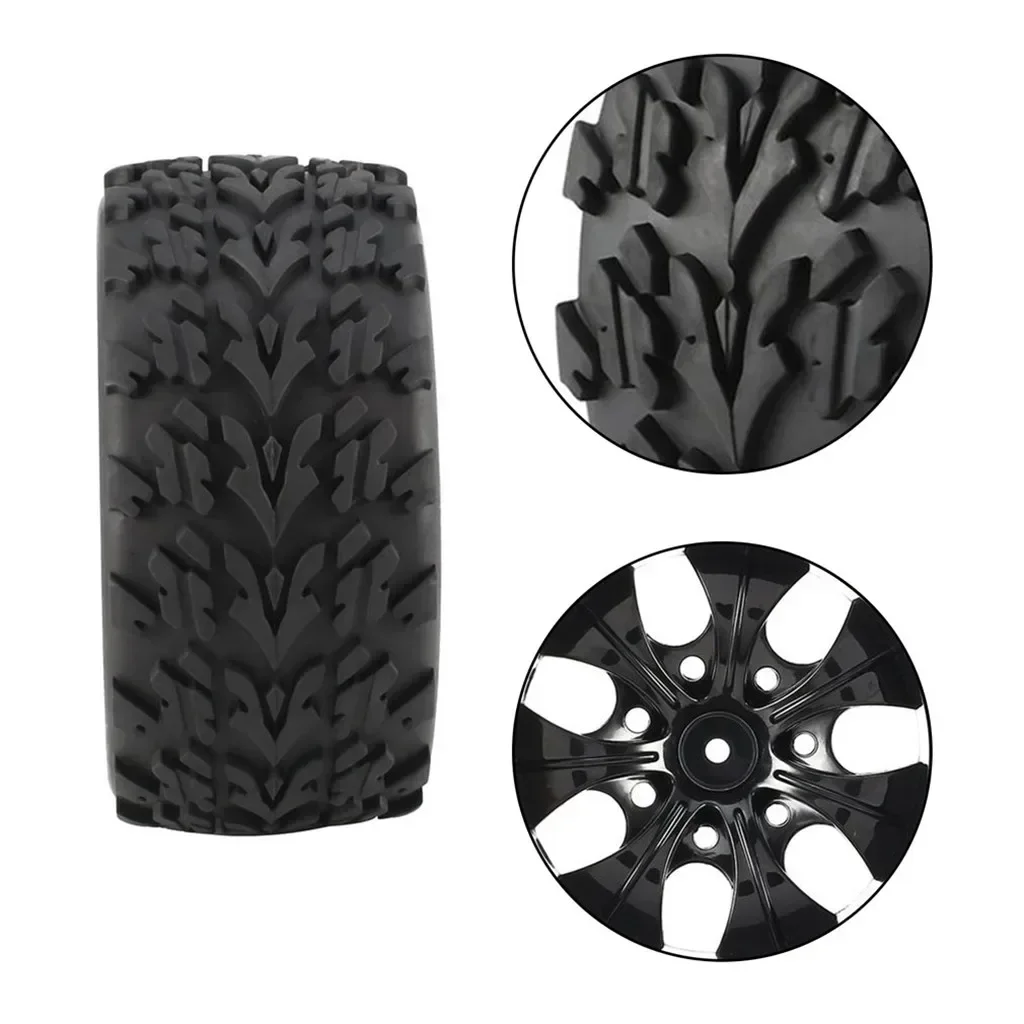 4 sztuk 1/10 Off-Road Car Truck opony 55*115MM plastikowa obręcz koła gumowa opona do HSP HPI 94108 94111 94188