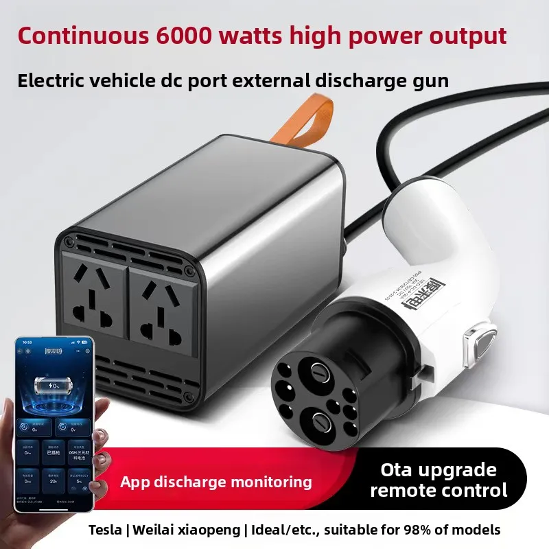Universal 220V 9-Hole AC Discharge Gun New Energy 7KW Power Socket for Electric Vehicles GW Model A08 Gb/t Interface