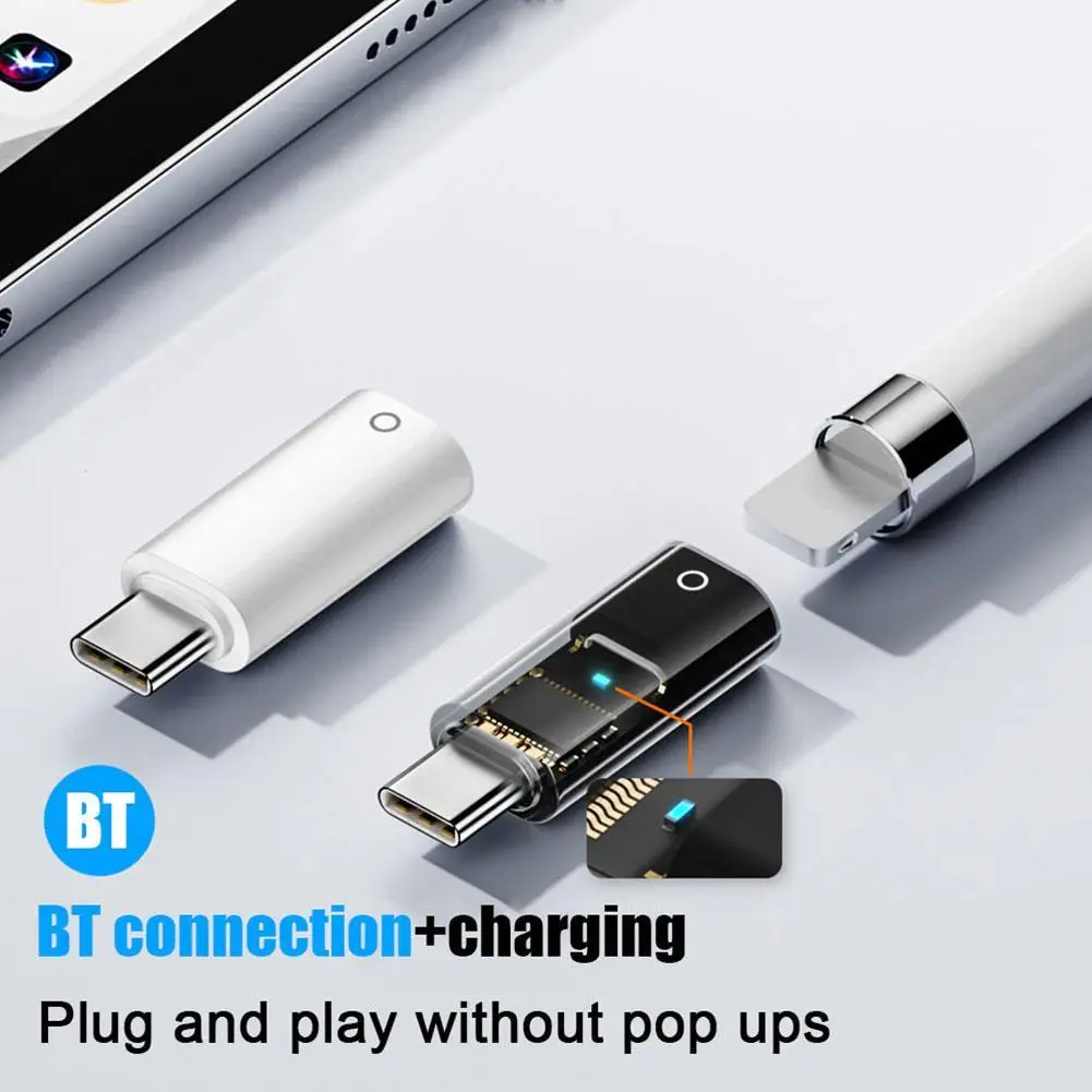 For Apple Pencil Apple First Generation Stylus Charging Adapter Supports BT Connection+Charging For Ipad 10 Charging Adapter