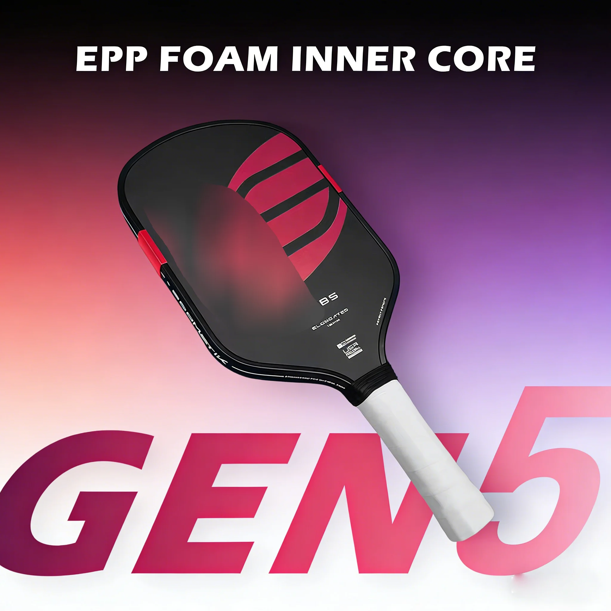 Boom EPP Core Pickleball Paddle Professional Quality, Powerful & Explosive, Superior Feel, High Forgiveness & Stability