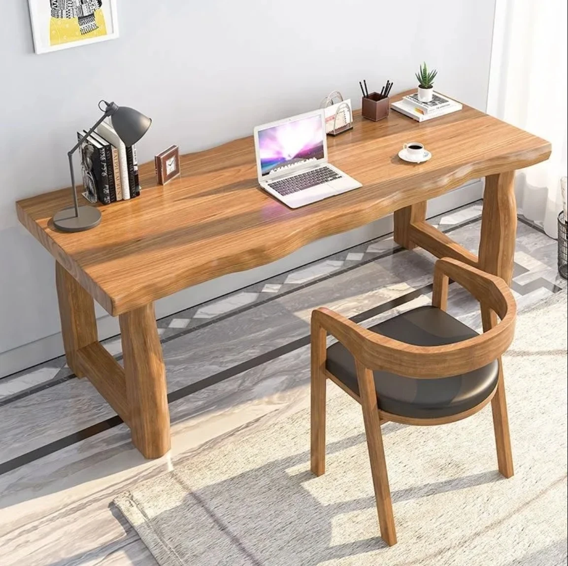 All Solid Wood Bedroom Desk Simple Modern Writing Desk Desk Desktop Table Student Computer Writing Table