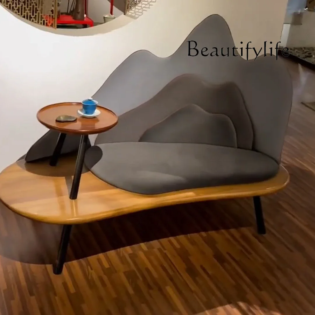 S New Chinese Ebony Concubine Chair Solid Wood Arhat Bed Modern Light Luxury Sofa Backrest Living Room Recliner Chaise Longue