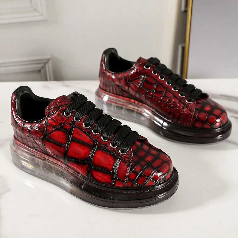 Men\'s Walking Men Casual Shoes Leather Sports Male Lining Wear-resistant Sneakers кроссовки мужские мужская повседневная обувь
