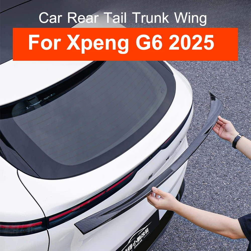 Voor Xpeng G6 2025 Auto Achterlichten Kofferbak Vleugel Spoiler Midden Vleugel Exterieur Accessoires - afbeelding 2