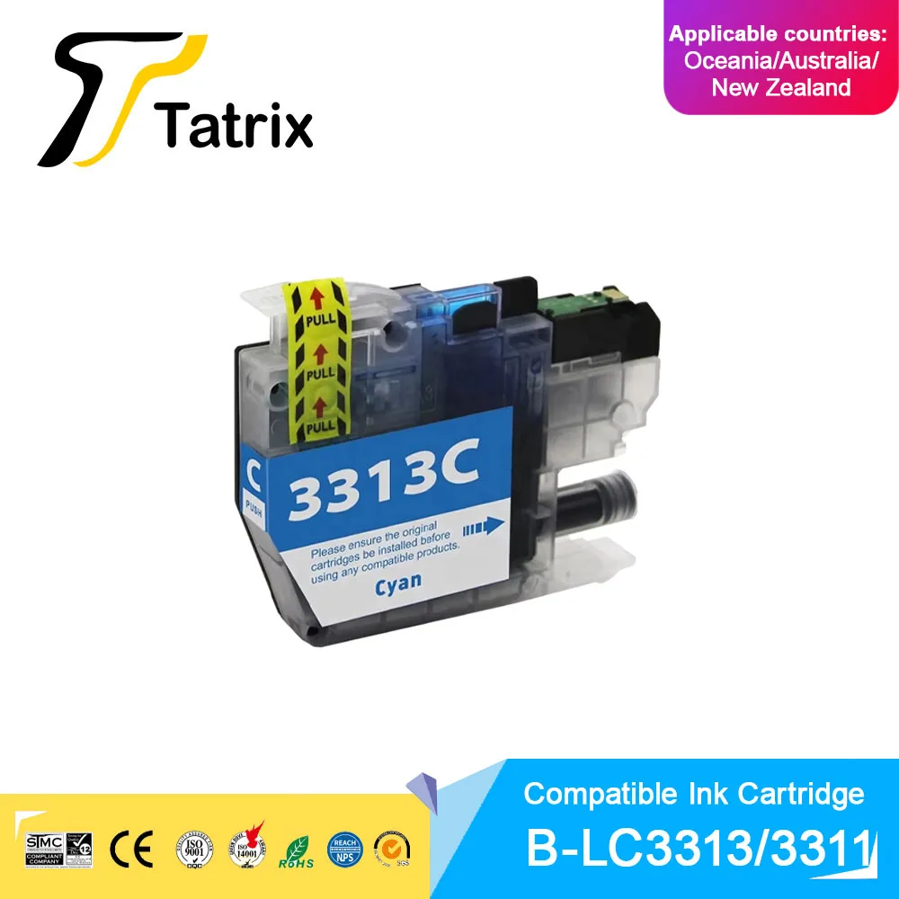 Tatrix LC3313 LC3311 Premium Color Compatible Printer Ink Cartridge for Brother MFC-J491DW MFC-J890DW