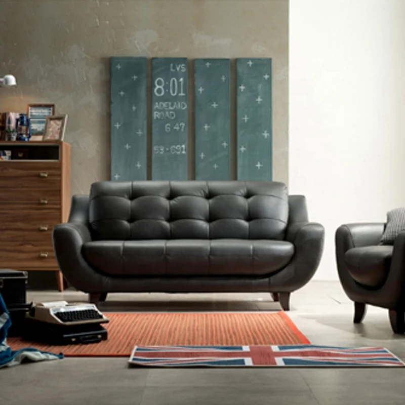 

yh-Foshan Factory Living Room Furniture Nordic Design Leathersofa for Living Room#