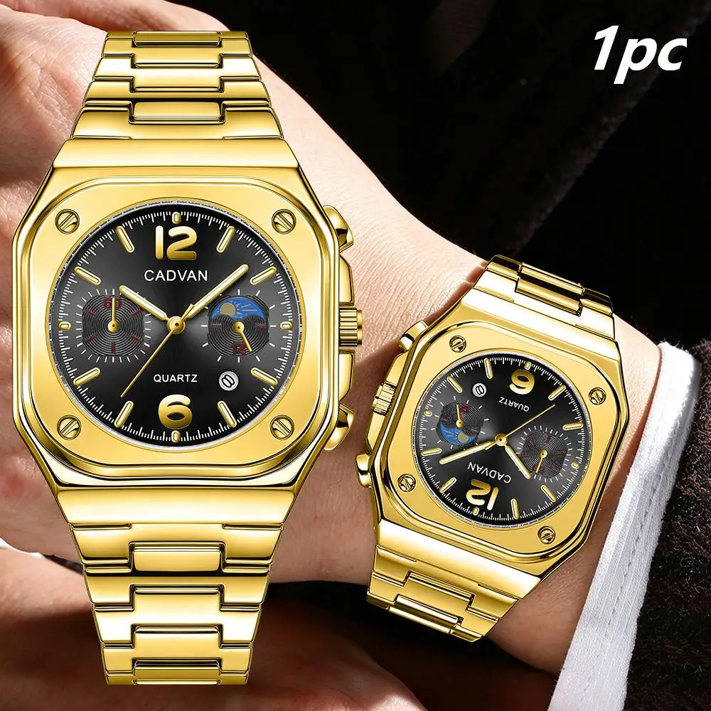 1pc New Simple and Versatile Men's Quartz Watch Christmas and Halloween Gift Includes Simple Gift Box