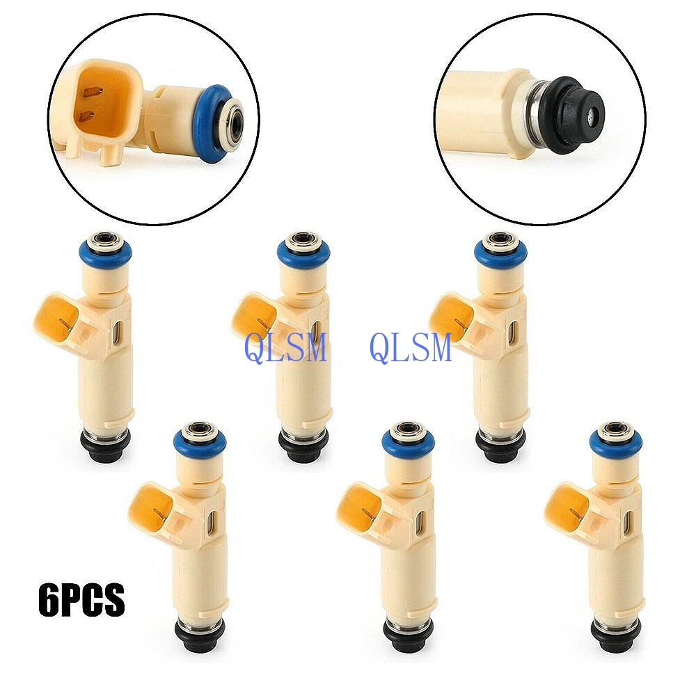 

6PCS Fuel Injector 195500-3520 YL8Z-9F593CC YL8Z-9F593CB YL8E-C7B YL8E-C2B for Ford Escape 3.0L V6 2001 - 2003