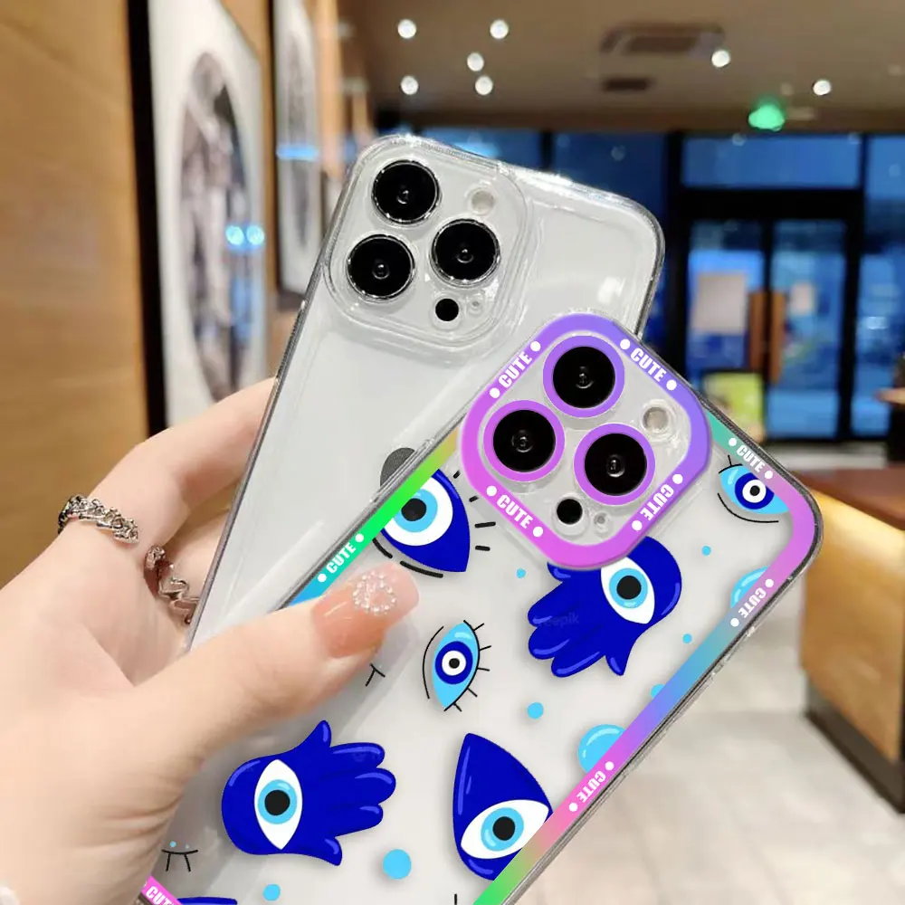 

Lucky Blue Evil Eye Funny Custom Photo Phone Case For VIVO S1 V20 V21 V21E V23 V23E V25 V27 V27E V29E V30E V30 V40 V50 Y03 Case