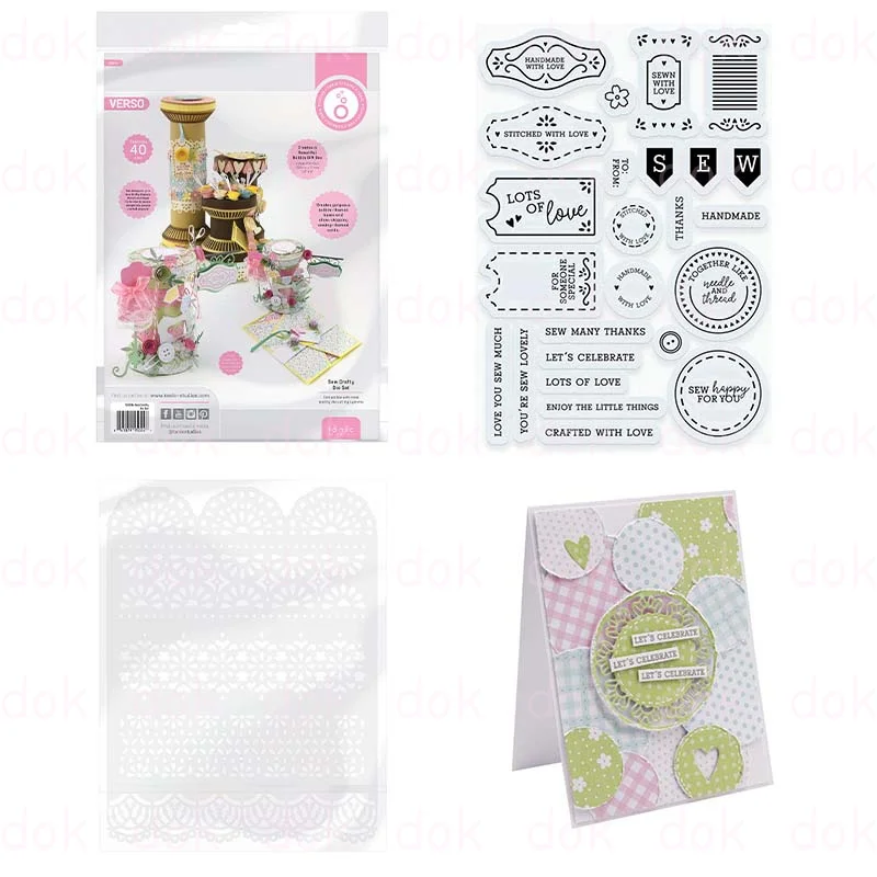 

Sew Crafty Collection Cutting Dies Stamps Stencil Scrapbook Diary Decoration Stencil Embossing Template Greeting Card Handmade