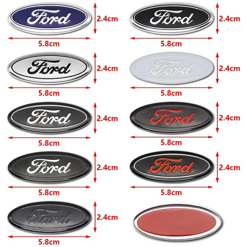 Car Styling Logo Steering Wheel Center Badge Logo Sticker interior Accessories For Ford Focus 3 MK2 Fiesta MK7 Mondeo MK4 Fusion