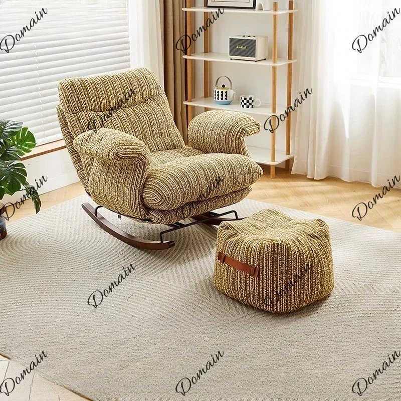 QAZ Art Big Living Room Chairs Recliner Black Modern Luxury Designer Living Room Chairs Swivel Comfy Fauteuil Salon Furniture Ho