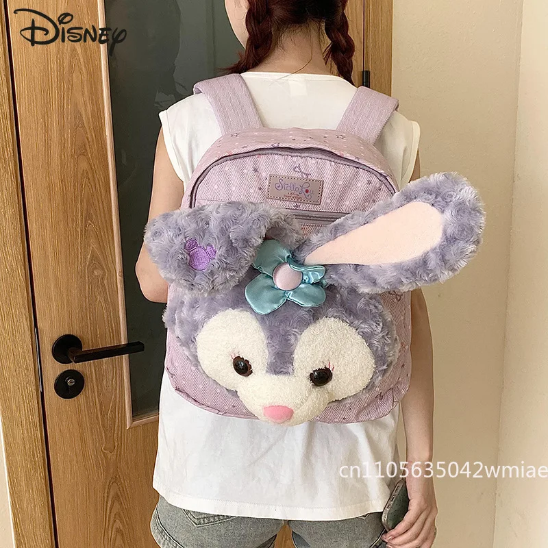 Disney 2025 New Women's Backpack High Quality Casual Lightweight Travel Backpack Fashionable Simple Versatile Girl Doll Backpack