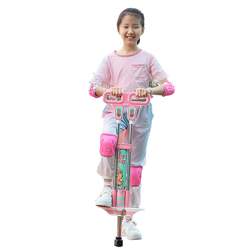 Pogo stick toys kids exercise balance double hand good jumping stick for kids