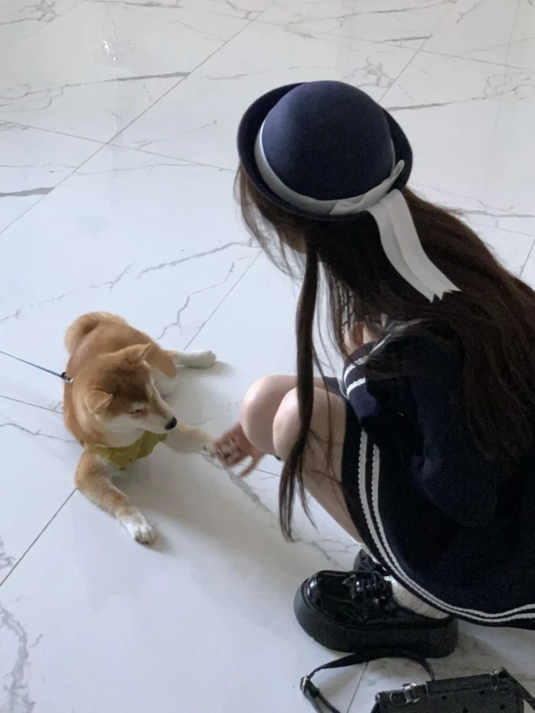 Japoński styl preppy Jk 2-częściowy zestaw damski Kawaii koronkowa kokarda sukienka na ramiączkach spaghetti krótka sukienka i krótki płaszcz damski koreańskie stroje Lolita