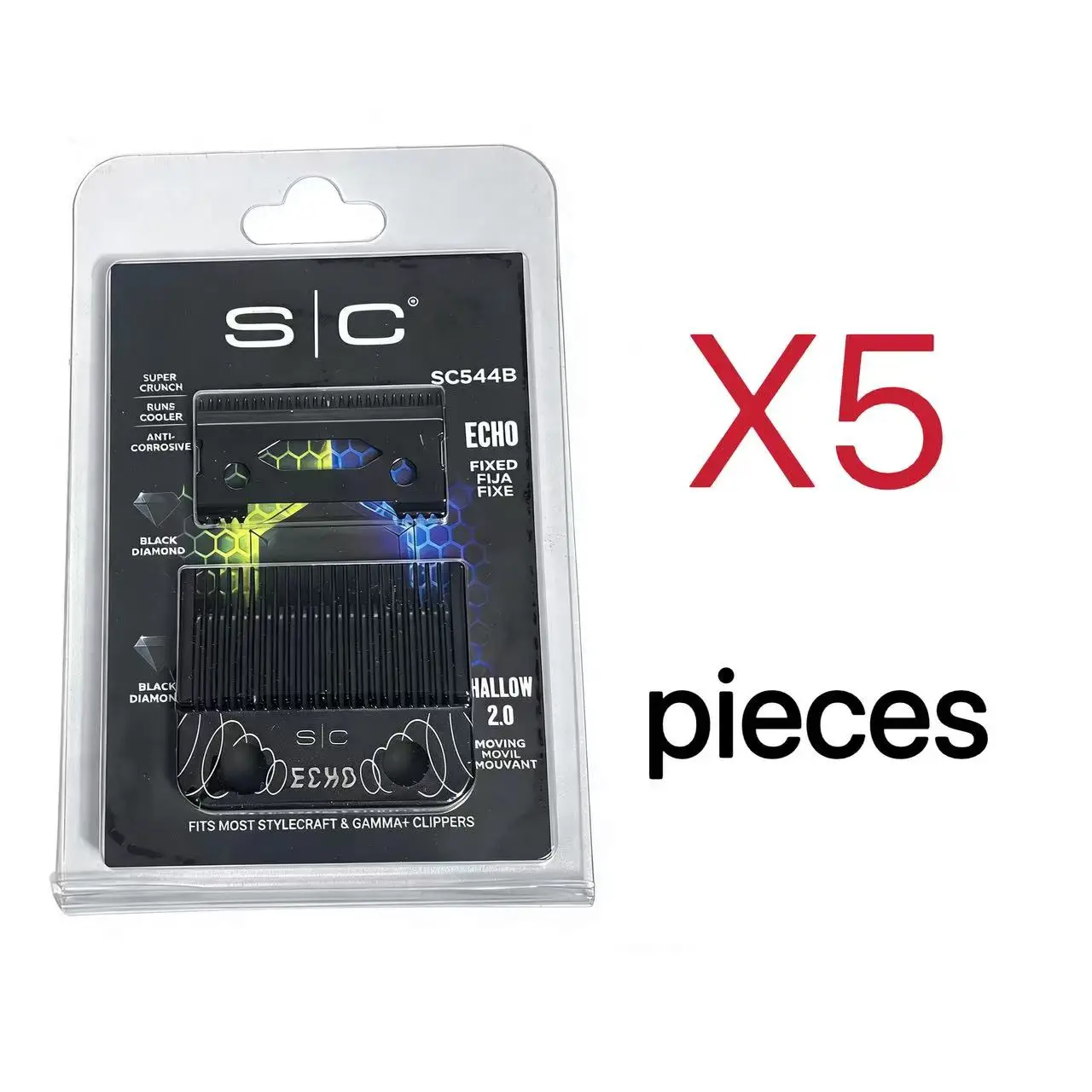 SC Echo Blades Phantom Blades für Madeshow KM Gamma JRL KM VGR Professional sind universell für alle professionellen Haarschneidemaschinen geeignet.