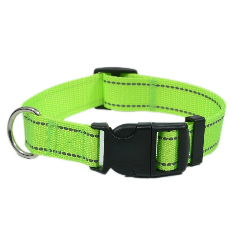 Reflektierendes Nylon-Hundehalsband mit Verstellbarem Schnellverschluss in Verschiedenen Farben für Tägliche Spaziergänge und Anti-Verlust-Schutz – Detail 18