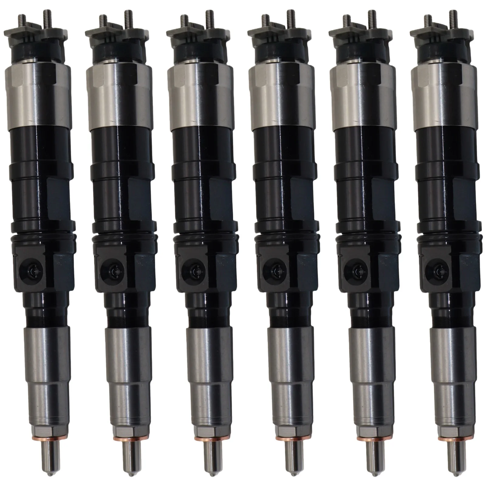 6PCS Fuel Injector 0950006500 For John Deere 4045T 6068T HPCR S350 Tier 3 4 Cylinders 4.5D 6.8D Engine
