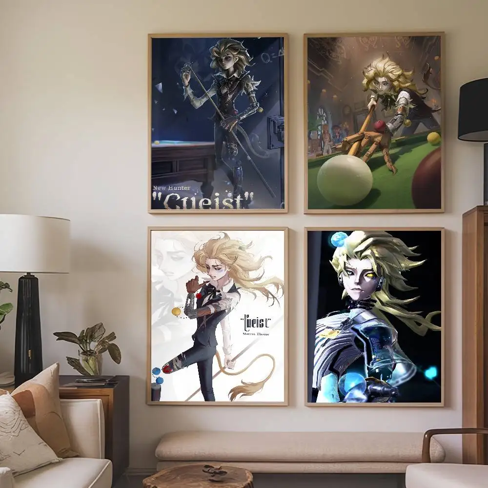 Game Identity V Cueist Poster Paintings Self Adhesive Prints Home Bedroom Living Room Decor Vintage Gift