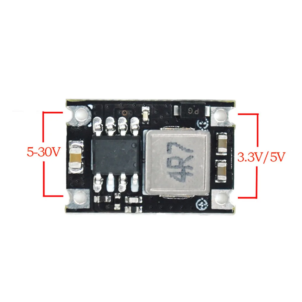 Imagem -05 - Mini Dc-dc Buck Módulo Conversor Regulador de Tensão Pcb Board Step Down Fonte de Alimentação 5v30v a 3.3v 5v 3a