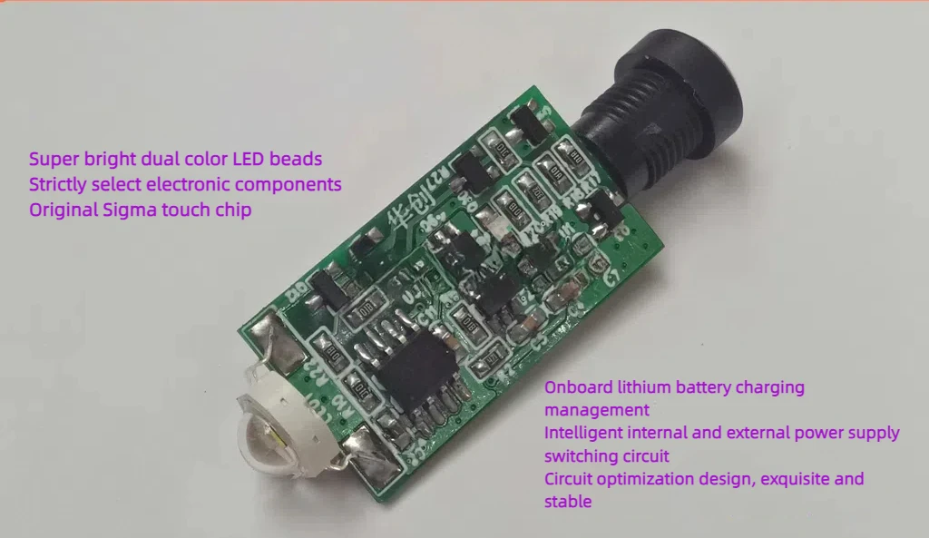 Upgrade the Second Generation of New Two-color LED Light Touch Dimming Circuit Board 3D Moon Light Moon Light DIY Module