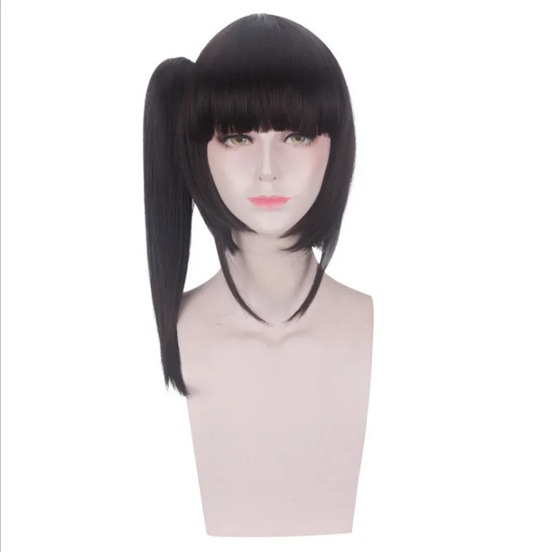 Synthetic Anime Cosplay Wig with Clip-On Ponytail Inspired By Kana Inspired Character Long Split Type Heat Resistant Fiber For
