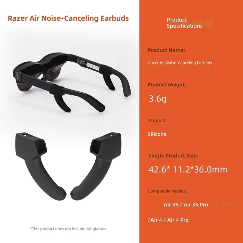 Rehausseur auditif lunettes à Air améliorant les Immersions auditives pour les lunettes Air couvre-oreilles rehausseur en