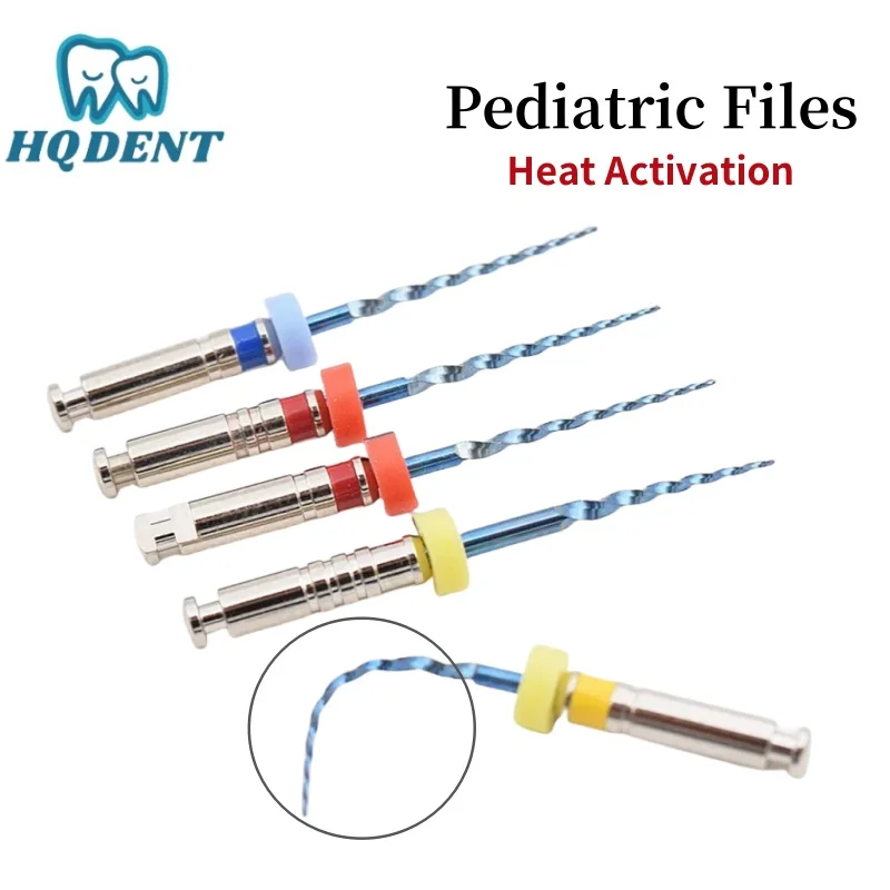 Dental Niti Heat Activation Endo Files Pediatric Files For Children Root Canal Treatment 16mm Baby Files