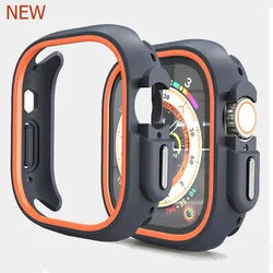 For Apple Watch Ultra 2 49mm 44mm 45mm TPU Protective Case Silicone Bumper Cases Cover Shell For iWatch Series 9 8 7 6 se 5 4
