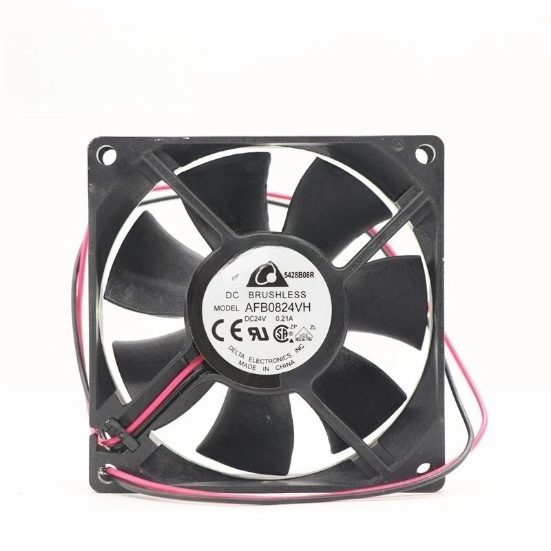 HTS Delta Fan AFB0824VH DC 24V 0.21A 2-Wires 80*80*25MM Server / Case Cooling Fan 1PCS