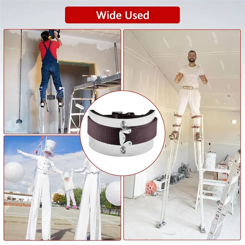 ABFU-Drywall Stilt Accessories Kit Replacement Parts,Universal Stilt 2Pack Easy Use Leg Band