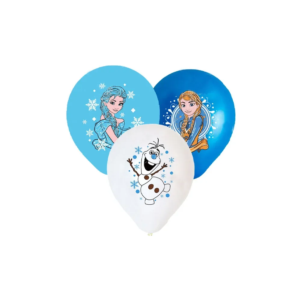 Disney Frozen Children's Birthday Party Scene Decoration Princess Isabella Snowball 12 inch Latex Balloon Set baby shower