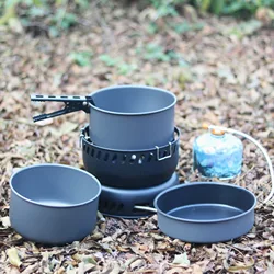 Camping Gas Stove Alcohol Stove BL100-Q1xb Portable Cookware Cooking Pot Pan Combine Set