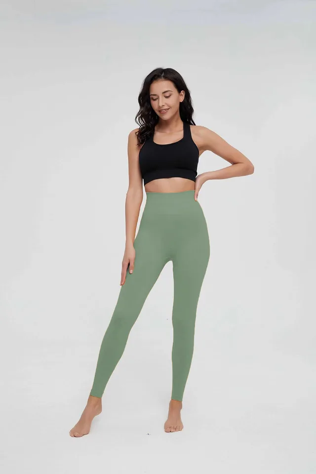Seamless Knitted Leggings Women High Waist Sports Pants  High Elastic Gym Workout Running Leggings Sexy Hip Liftting Leggings, image 11