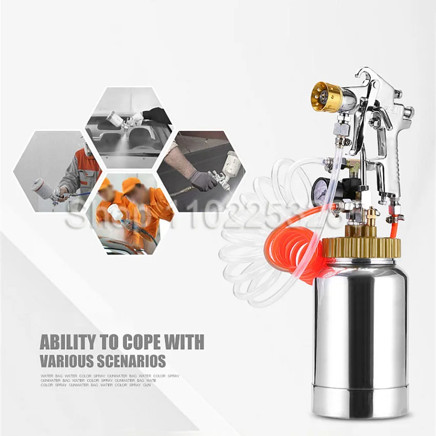 2L Pressure Tank Sprayer Multi-colour Paint Water-in-water Spray Gun Latex Paint Spray Gun 0-3bar 2/2.5/3.0/3.5/4.0mm (21*12cm)