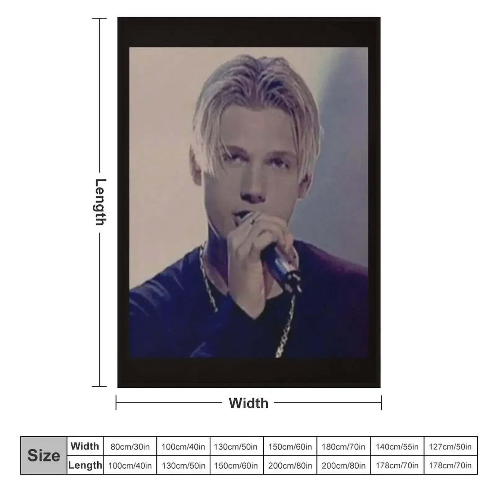 Album - Nick Carter Throw Blanket Beautifuls Hairys Sofa Vintage Custom warm for winter Blankets
