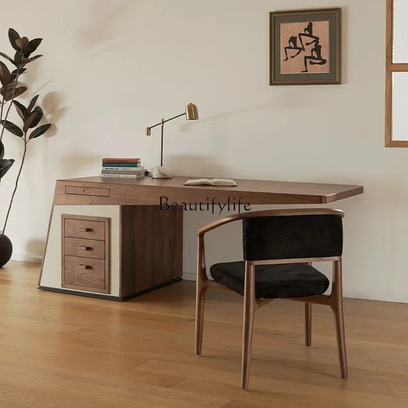 z.-مكتب إيطالي فاخر خفيف بتصميم بسيط ومكتب إبداعي لدراسة الكمبيوتر المكتبي