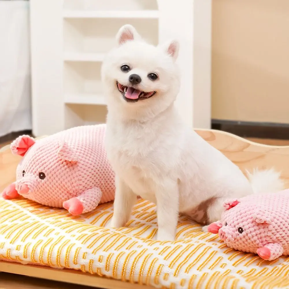 

Durable Speak Up Squeaky Dog Corgi&Pig Animal Shape Pet Squeeze Sound Soft Portable Pet Chew Tug-of-war Game