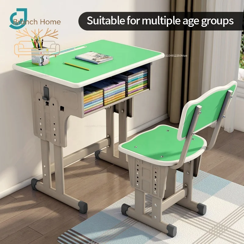 Primary School Classroom Furniture Wood Student Desk and Chair for Student Study Table With Chairs