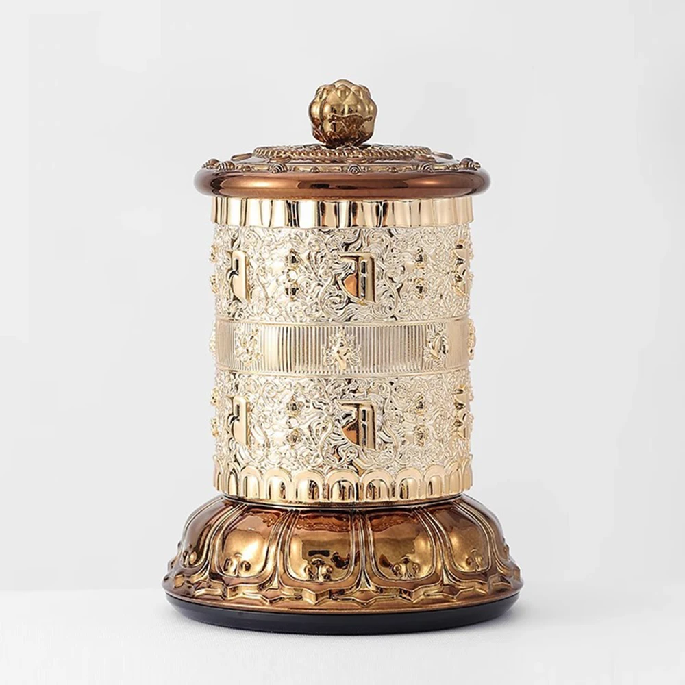 

Charging style Mini Electric Prayer Wheel, small portable six-character mantra Drum, Household prayer ornaments, Car decoration