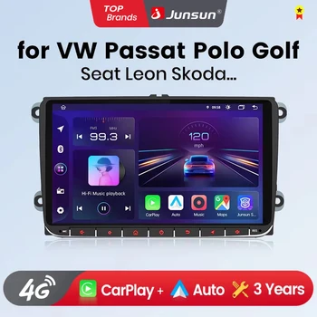 Junsun -Sistema Inteligente de CarPlay para coche, radio con Android, para Volkswagen, VW, Passat B6, B7, T5, Tiguan, Touran, GOLF, POLO 1