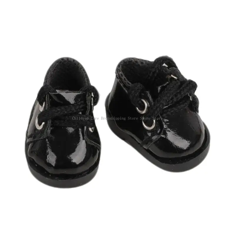 Meia dúzia calçados brilhantes para bonecas com tamanho 17 e variações cores calçados PVC
