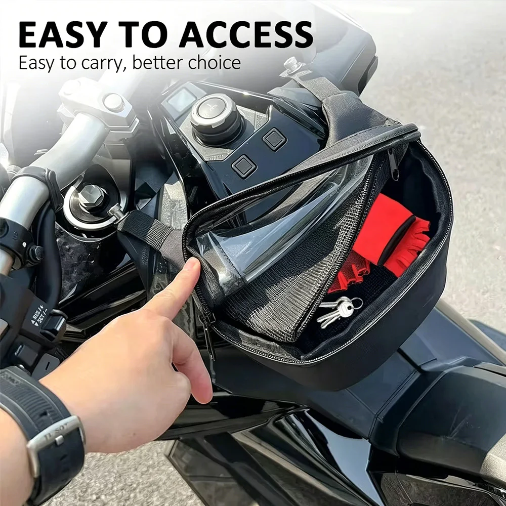 Motorrad Roller Schwarze Tanktasche Aufbewahrungstasche für Honda X-ADV 750 XADV750 2017 2018 -2025 Werkzeugtasche