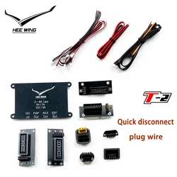 HEEWING T-2 Warrior Fixed Wing Quick Release Plug Package for Long Distance FPV Servo Power Supply and Parallel Connection