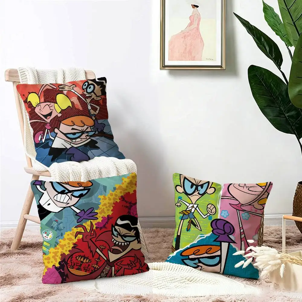 Cartoon D-Dexters L-Laboratory Pillowcases Home Bedding Decorative Pillow Cover Wedding Super Soft Pillow Case