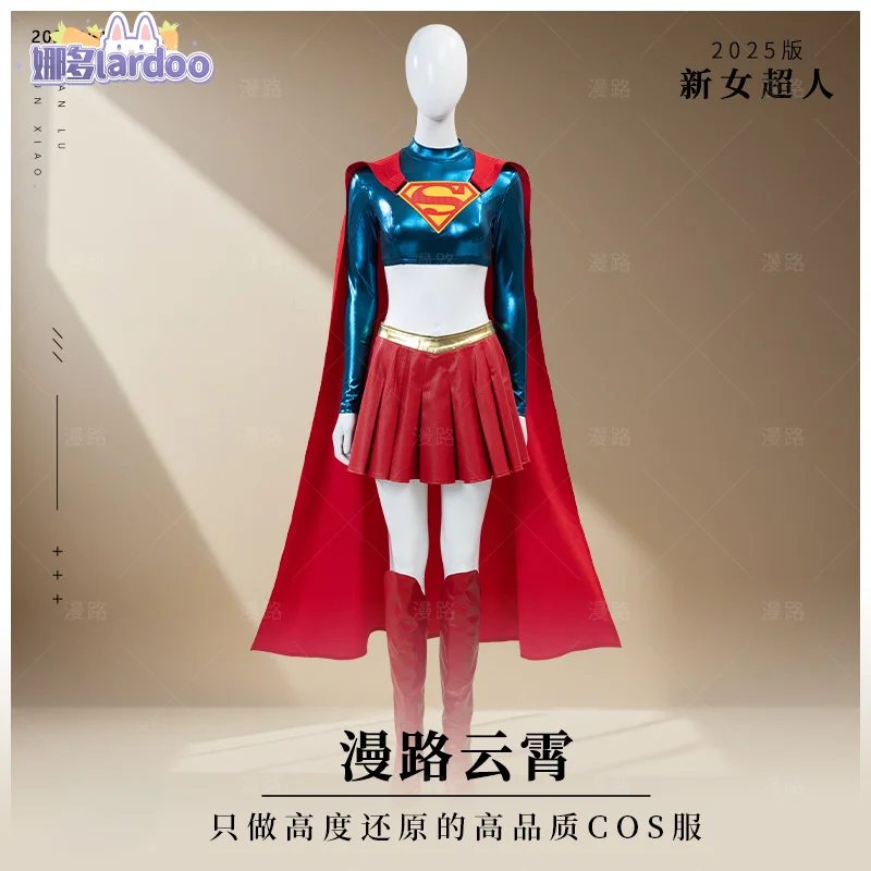 

2025 New Movie Supergirl Cosplay Costume Uniform Halloween Carnival Party Christmas Play Role Clothes Clothing for Women