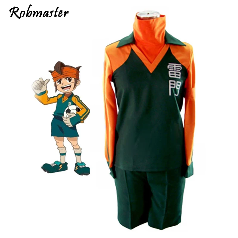 Anime Inazuma Eleven Endou Mamoru Cosplay Costume School Football Uniform Shirt Shorts Jersey Halloween for Adult Kids