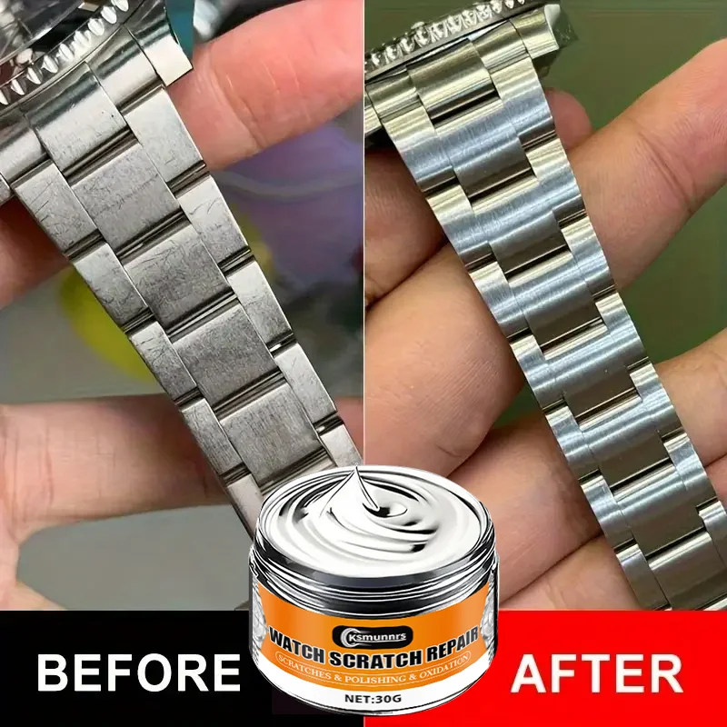 معجون تلميع الساعة الفورية: تجديد الإطار المعدني، إصلاح خدوش الشريط/الشاشة، تثبيت المجوهرات، سائل الخدش من الفولاذ المقاوم للصدأ، مجموعات